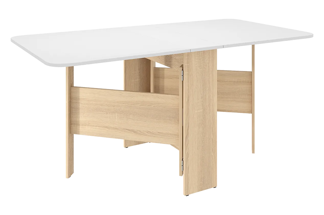 Стол-книжка раскладной Мечта 2 (дуб сонома/белый) в Советском - sovetskij.mebel-tymen.ru | фото