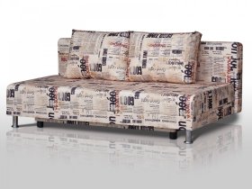 Диван Комфорт Лайт без подлокотников 2 подушки принт Газета в Советском - sovetskij.mebel-tymen.ru | фото