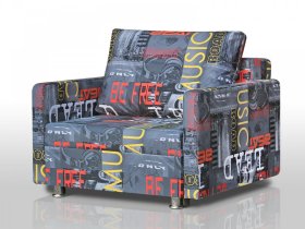 Кресло-кровать Реал 80 с подлокотниками мьюзик в Советском - sovetskij.mebel-tymen.ru | фото