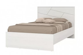 АДЕЛИНА Кровать (сп/м 1200*2000мм) (с основанием, б/матраса), ЛДСП Рамух белый в Советском - sovetskij.mebel-tymen.ru | фото