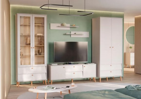 АФИНА Гостиная №1, ЛДСП Кашемир серый в Советском - sovetskij.mebel-tymen.ru | фото