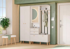 АФИНА Прихожая (Шкаф с вешалкой+Шкаф для одежды), ЛДСП Кашемир серый в Советском - sovetskij.mebel-tymen.ru | фото