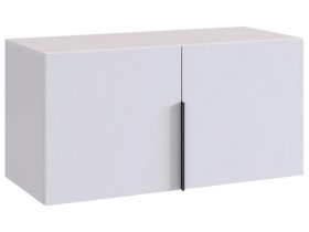 Антресоль двухдверная L800 Баско белое дерево в Советском - sovetskij.mebel-tymen.ru | фото