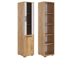 Стеллаж Лайт-2 дуб крафт золотой/белый в Советском - sovetskij.mebel-tymen.ru | фото