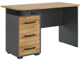 Стол компьютерный 1200 Лайт-2 графит/дуб крафт золотой в Советском - sovetskij.mebel-tymen.ru | фото