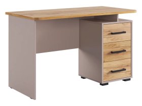 Стол компьютерный 1200 Лайт-2 кашемир/дуб крафт золотой в Советском - sovetskij.mebel-tymen.ru | фото