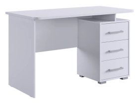 Стол компьютерный 1200 Лайт-2 белый/белый в Советском - sovetskij.mebel-tymen.ru | фото