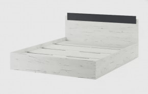 БЕАТРИС КР 1400 Кровать (с/м 1400*2000мм), дуб крафт белый/антрацит НАСТИЛ в Советском - sovetskij.mebel-tymen.ru | фото