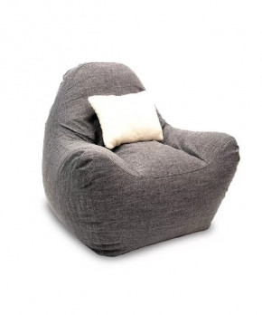 Бескаркасное кресло Эдем, рогожка серый в Советском - sovetskij.mebel-tymen.ru | фото