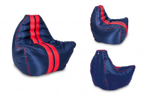 Бескарскасное кресло Авто,цвет Черно-красный в Советском - sovetskij.mebel-tymen.ru | фото