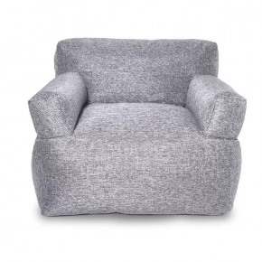 Бескарскасное кресло УЮТ, рогожка серый в Советском - sovetskij.mebel-tymen.ru | фото