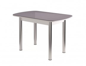 Бостон-3 ф/п Антрацит глянец, 1100*700 мм, белый/хром брифинг в Советском - sovetskij.mebel-tymen.ru | фото