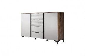 Брента Комод 4 ящика 2 двери Жемчуг в Советском - sovetskij.mebel-tymen.ru | фото