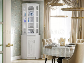 Буфет угловой Лиза-2 Белый глянец холодный в Советском - sovetskij.mebel-tymen.ru | фото