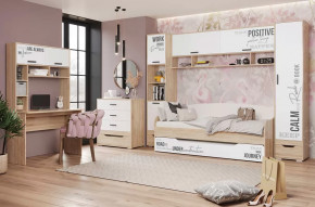 Детская Джуниор, набор №1, дуб сонома/белый в Советском - sovetskij.mebel-tymen.ru | фото