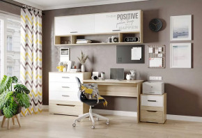 Детская Джуниор, набор №4, дуб сонома/белый в Советском - sovetskij.mebel-tymen.ru | фото