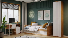 Детская «Хилтон» Дуб Крафт золотой, Белый матовый в Советском - sovetskij.mebel-tymen.ru | фото