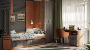 Детская «Хилтон» Дуб Крафт золотой, Графит матовый в Советском - sovetskij.mebel-tymen.ru | фото