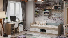 Детская «Оливер» Дуб крафт серый, Белый, Серо-голубой в Советском - sovetskij.mebel-tymen.ru | фото