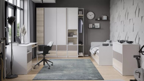 Детская «Сканди» Дуб Гарден, Белая, Глиняный серый в Советском - sovetskij.mebel-tymen.ru | фото