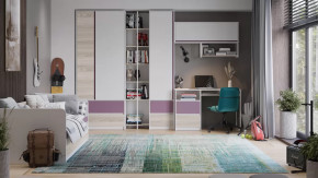 Детская «Сканди» Дуб Гарден, Белая, Лиловый в Советском - sovetskij.mebel-tymen.ru | фото