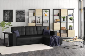 Диван АТЛАНТ угловой со столиком Марика чёрный в Советском - sovetskij.mebel-tymen.ru | фото