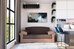 Диван-кровать "Рик-1400" каппучино/пудра в Советском - sovetskij.mebel-tymen.ru | фото