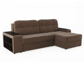 Диван-кровать угловой Дубай Модель 011 Велюр Луна 25 браун в Советском - sovetskij.mebel-tymen.ru | фото
