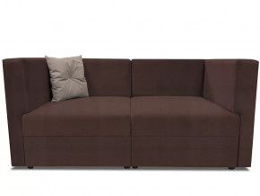 Диван модульный прямой Бергамо две секции Dream Chocolate кат. 3 в Советском - sovetskij.mebel-tymen.ru | фото