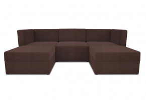 Диван модульный угловой Бергамо пять секций Dream Chocolate кат. 3 в Советском - sovetskij.mebel-tymen.ru | фото