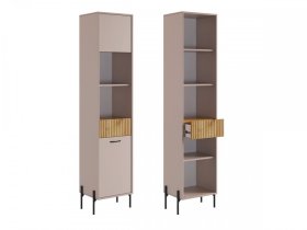 Стеллаж Доминика кашемир/дуб крафт золотой в Советском - sovetskij.mebel-tymen.ru | фото