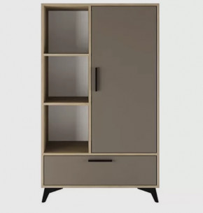 ЕВА Буфет 800 1С1Я (ш800*г411*в1351мм), Глиняный серый в Советском - sovetskij.mebel-tymen.ru | фото