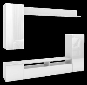 Гостиная Альфа Белый / Белый Глянец в Советском - sovetskij.mebel-tymen.ru | фото