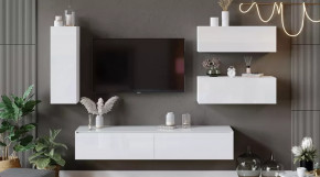 Гостиная «Глосс» №7 Белый глянец/Стекло Белый глянец в Советском - sovetskij.mebel-tymen.ru | фото