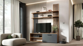 Гостиная Каролина Дуб Вотан/Графит в Советском - sovetskij.mebel-tymen.ru | фото