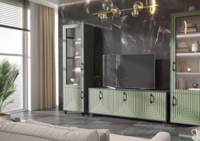 Гостиная Квадро №СП-1 серый графит/софт пестовый в Советском - sovetskij.mebel-tymen.ru | фото