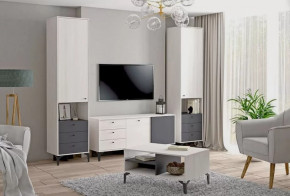 Гостиная Лион №1 Ясень анкор светлый/Графит Диал в Советском - sovetskij.mebel-tymen.ru | фото