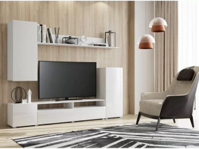 Гостиная Лира МДФ белый глянец в Советском - sovetskij.mebel-tymen.ru | фото