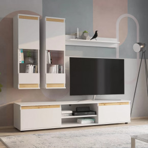 Гостиная М18 Bruno Белый/Дуб Вотан НК-мебель в Советском - sovetskij.mebel-tymen.ru | фото