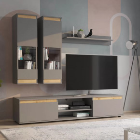 Гостиная М18 Bruno Серый графит/Дуб Вотан НК-мебель в Советском - sovetskij.mebel-tymen.ru | фото