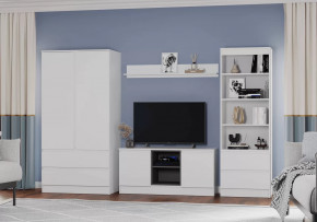 Гостиная Мэнкс, набор №1, белый/белый в Советском - sovetskij.mebel-tymen.ru | фото