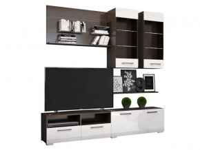 Гостиная Ненси-3 Венге-Белый глянец в Советском - sovetskij.mebel-tymen.ru | фото