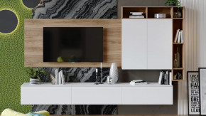 Гостиная «Порто» №6 Яблоня Беллуно, Белый софт в Советском - sovetskij.mebel-tymen.ru | фото