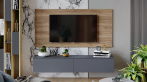 Гостиная «Порто» №7 Яблоня Беллуно, Графит софт в Советском - sovetskij.mebel-tymen.ru | фото