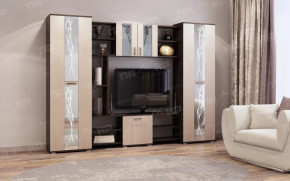 Гостиная "ПРАГА", (ш2700*г470*в1966мм) ЛДСП, венге/дуб белфорт (6уп) в Советском - sovetskij.mebel-tymen.ru | фото