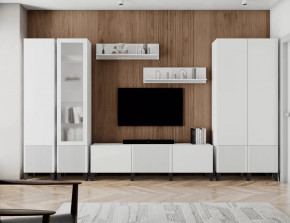 Гостиная Рея №1 Белый/белый снег в Советском - sovetskij.mebel-tymen.ru | фото