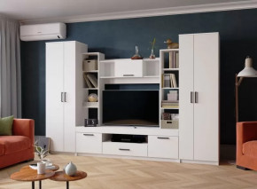 Гостиная СИДНЕЙ-2 (ш3000*г470*в2000мм), ЛДСП Белый в Советском - sovetskij.mebel-tymen.ru | фото