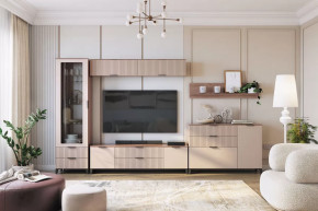 Гостиная Тоскана №3, дуб табачный/бисквит в Советском - sovetskij.mebel-tymen.ru | фото