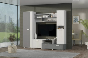 Гостиная Юна Анкор светлый/Графит в Советском - sovetskij.mebel-tymen.ru | фото