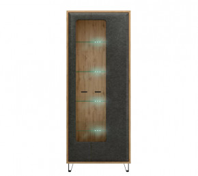 GRACE шкаф REG2W с подсветкой (Дуб наварра/Графит) в Советском - sovetskij.mebel-tymen.ru | фото